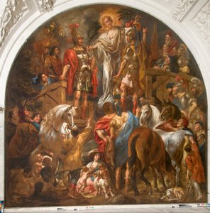 Paz entre los romanos y los batavios de Jacob Jordaens