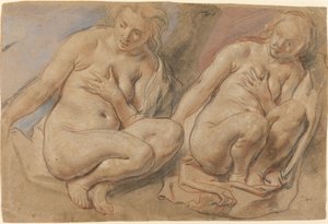 Susana agachada de Jacob Jordaens
