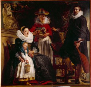La familia del artista de Jacob Jordaens