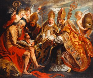 Los cuatro doctores de la Iglesia de Jacob Jordaens
