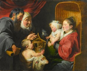 La Virgen y el Niño con San Juan y sus Padres