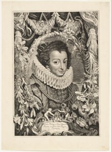 Isabel de Borbón, Reina de España, lámina 13 de Duces Burgundiae (Duques de Borgoña) de Jacob Louys
