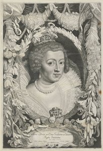 Portarretrato de Anna van Oostenrijk Fernando II [nos] y III [nos] Emperadores de la Casa de Austria (título de la serie) de Jacob Louys