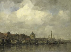 La Schreierstoren en el Buitenkant de Ámsterdam de Jacob Maris