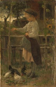 Alimentar a los pollos de Jacob Maris