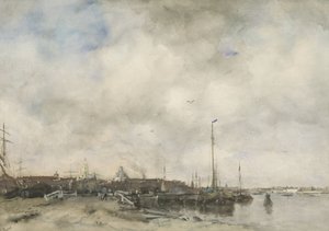 Vista de una ciudad de Jacob Maris