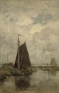 Barcos en tiempo muerto de Jacob Maris