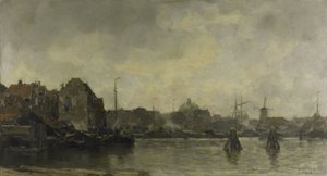 Paisaje urbano de Jacob Maris