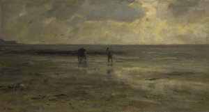 Playa al atardecer de Jacob Maris