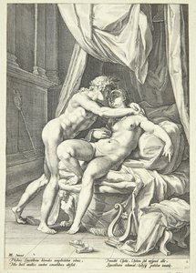 Apolo y Leucotea de Jacob Matham