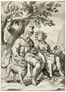 Corydon y Sylvia de Jacob Matham