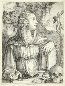 La penitente María Magdalena de Jacob Matham