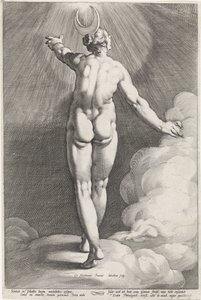 Diana en los Luna Diana en Apollo a los Luna en Helios (series title) de Jacob Matham