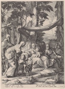 H. Familia con Isabel, Zacarías y el niño Juan Bautista