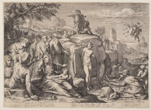 Perseo y Andrómeda de Jacob Matham