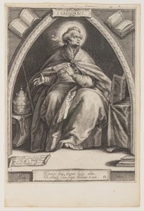 San Gregorio, de Los Padres de la Iglesia de Jacob Matham