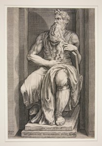 Estatua de Moisés de la tumba de Julio II de Jacob Matham