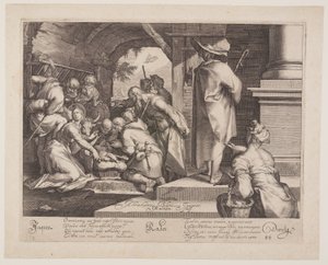 Adoración de los pastores de Jacob Matham