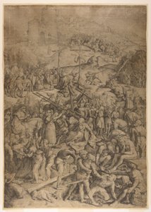 Burla, flagelación y crucifixión de Cristo