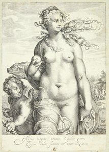 Venus recibe el premio a la belleza de Jacob Matham