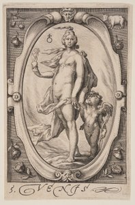 Venus, de Los siete planetas de Jacob Matham