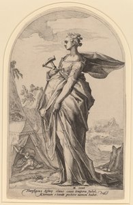 Jael y Sísara de Jacob Matham after Hendrik Goltzius
