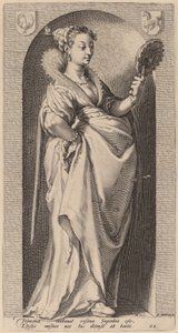 Orgullo de Jacob Matham after Hendrik Goltzius