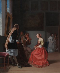 Una compañía musical, c. 1668 de Jacob Lucasz Ochtervelt