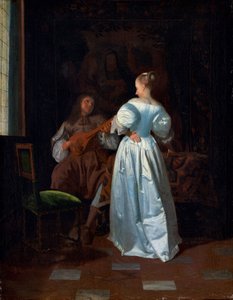 La Serenata, c.1669 (óleo sobre lienzo)