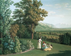 Jardín inglés en el Palacio de Caserta de Jacob Philippe Hackert