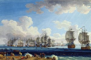 La Batalla de Chesma el 5 de julio de 1770