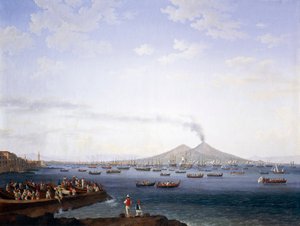 El regreso de la flota de Argel a la bahía de Nápoles