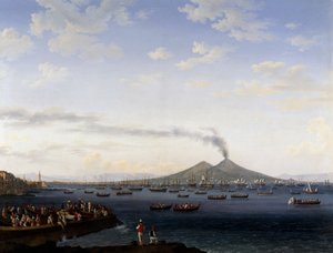 El regreso de la flota de Argelia a la Bahía de Nápoles de Jacob Philippe Hackert