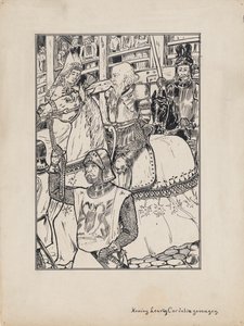 Ilustración de diseño para el Rey Lear de Shakespeare: Rey Lear y Cordelia capturados de Jacob Pieter van den Bosch