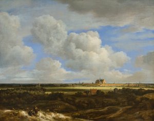 Vista panorámica de Haarlem, c.1669 (óleo sobre lienzo) de Jacob Salomonsz. Ruysdael