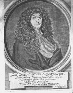 Retrato de Johann Christoph Wagenseil, 1633-1705, finales del siglo XVII de Jacob Sandrart von