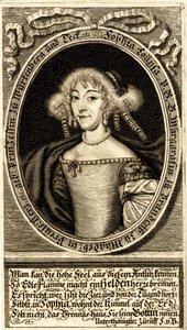 Retrato de Sophie Louise de Wurtemberg-Stuttgart 1642-1702, Margravina de..., 1672 de Jacob Sandrart von