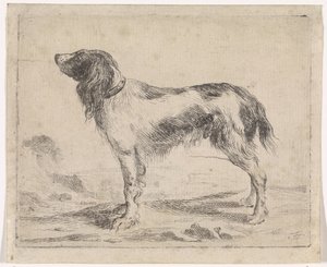 perro de pie Perros (título de la serie) de Jacob Toorenvliet