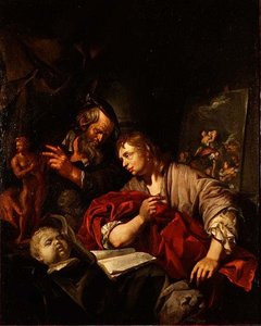 Dos conocedores en un estudio de Jacob Toorenvliet