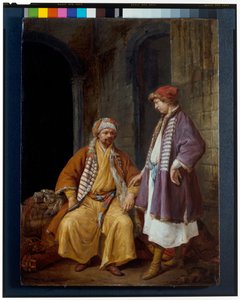 Conversación entre dos mercaderes orientales de Jacob Toorenvliet