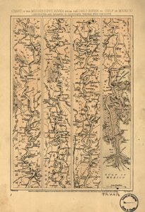 Carta del río Misisipi desde el río Ohio hasta el Golfo de México LOC 99447139 de Jacob Wells