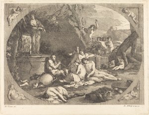 Bacanal de Jacob Wilhelm Mechau after Giulio Carpioni