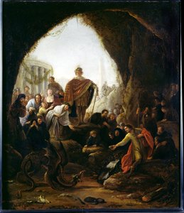Daniel matando al dragón de Baal de Jacob Willemsz de Wet or Wett