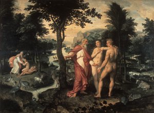 El Jardín del Edén, c1580 de Jacob de Backer