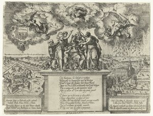 Alegoría de la conquista de la ciudadela de Amberes, 1577 de Jacob de Gheyn (I)