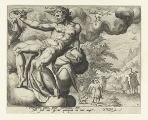 El elemento del aire Aer (título sobre el objeto) Los cuatro elementos (título de la serie) de Jacob de Gheyn (II) (attributed to)