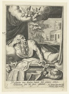 David como un pecador arrepentido Ocho pecadores arrepentidos del Antiguo y Nuevo Testamento (título de la serie) de Jacob de Gheyn (II) (workshop of)