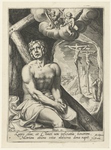 El buen asesino como pecador arrepentido Ocho pecadores arrepentidos del Antiguo y Nuevo Testamento (título de la serie) de Jacob de Gheyn (II) (workshop of)