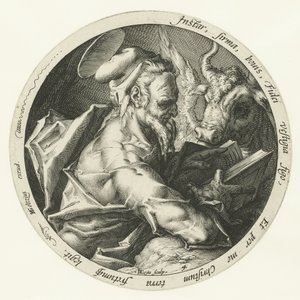 evangelista lucas Los cuatro evangelistas (título de la serie) de Jacob de Gheyn (II)