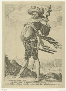 Coronel Oficiales y soldados (título de la serie) de Jacob de Gheyn (II)